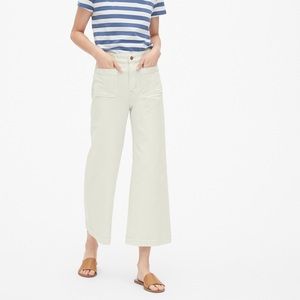 GAP high rise wide leg crop Mariner pant